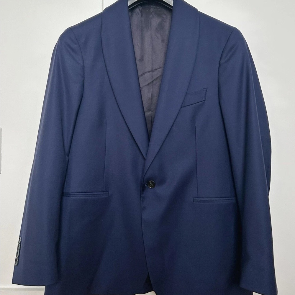 Todd Snyder Navy Men's Dinner Jacket/ Shaw Collar Blazer/ Tuxedo 36S